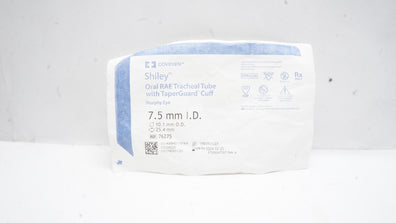 Covidien 76275 Shiley Oral RAE Tracheal Tube w/Cuff 7.5 ID x 10.1 OD x 25.4mm(x)